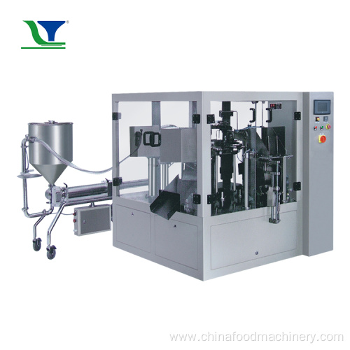 Rotary Premade Bag Stand up Pouch Packaging Machine